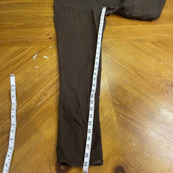 Bongo Plus Brown Low Rise Jeans 14W Y2K Straight Leg - Picture 7 of 10